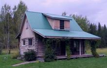 Authentic Montana Log Cabin Homestead